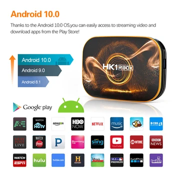 Digiboksi 2021 4K Ultra HD Rockchip RK3318 Smart Android 10.0 TV Box WiFi 2.4 G 5G 3D 4GB 128GB BT4.0 Media Player Youtube