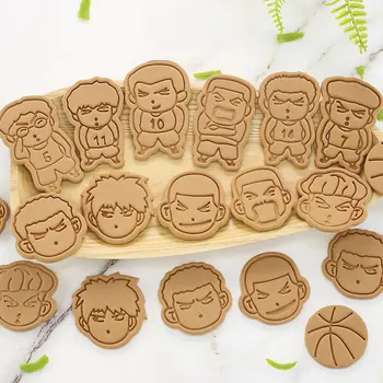 Slam Dunker Sakuragi Lille Tee Jaapani Anime Multikas Biskviit Hallituse Diy Küpsetamine Vahend 3d-kolmemõõtmeline Cookie Kutter Hallitus