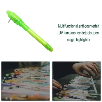 Helendav Valgus Pen Suur Pea UV Kontrollida Raha Joonistus Magic Pliiatsid Mänguasjad Lastele UV Magic Tint Lamp, Pliiats Kirjatarvete