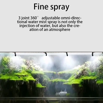 MIUS Roomajad Fogger Udu Sprinkler-Vihmametsade Tank 360 Reguleeritav Akvaariumi Vee Pet jahutussüsteem