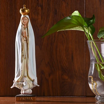 Katoliku Kuju Our Lady Of Fatima Kuju Neitsi Maarja Joonis Kodus Laua Katoliku Decor Kuju Vaik Figuriin