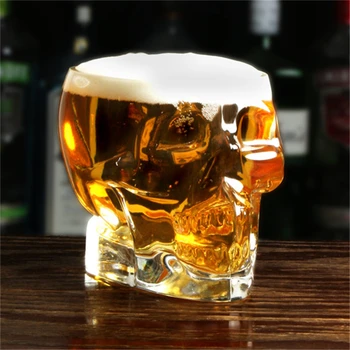 2pc 100ml Whisky Bar veini klaase, Klaas Tass Crystal Skull HeadShot Veini Klaas Tassi