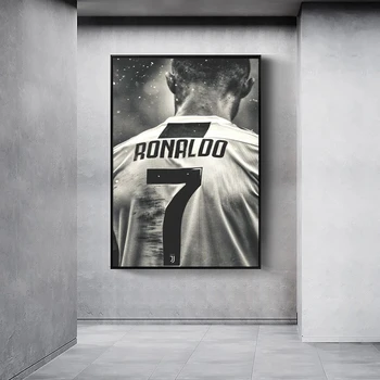 Kuulsa Jalgpalli Sport Star Lõuendile Maali Cristiano Ronaldo Plakatid ja Pildid Seina Art Pilte elutuba Decor Cuadros