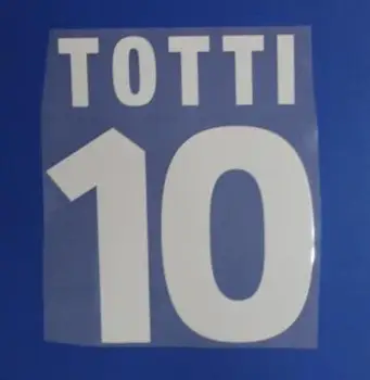 2001-2002 Retro #10 TOTTI Trükkimine Kohandada mis Tahes Nimi, Number Jalgpall Plaaster Badge)