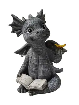 Väljas Õue Kaunistamiseks Vaik Lõbus Kaunistused Ekraan Hallituse Kääbus Dragon Figuriin Kuju Aiandus Muru Decor Aed