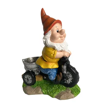 Aed Gnome Ornament Vaik Kujukeste, Ratsutamine, Jalgratta Takso Kujud Siseruumides Väljas Õue Kodu Aed Decor Office Loominguline Kingitus