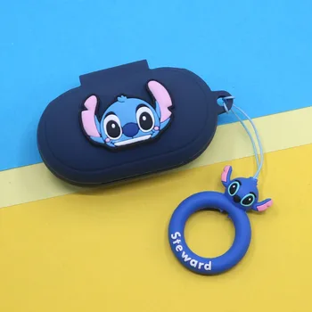Disney Cartoon Kõrvaklapid Case For Samsung Galaxy Pungad/Pungad+ Silikoon-Juhtmeta Bluetooth-Kõrvaklapp Juhul Sõrmega Rihmad