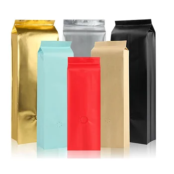 50TK 1Kg Kõrge Kvaliteediga Plastik, Serva Tagant Kohvi Kott Degaseerimine Ventiil