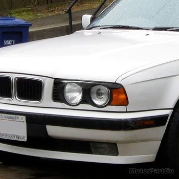 Tõeline Crabon Kiudaineid Pea kerge Silmalau Kulmu Kate Sisekujundus 1pair BMW E34 E36 1988-1996