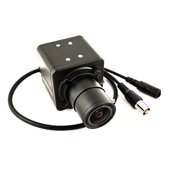 REDEAGLE 1200TVL Värvi Juhtmega Analoog CCTV Turvalisus Kaamera Varifocal Manuaalne Zoom fookusega Objektiiv Kasti Kaamerad Metallist korpus Must