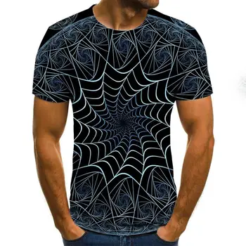 3D Naljakas, Psühhedeelne Print T-Särgid Hipster Vabaaja Lühikese Varrukaga T-Särk Meestele, Naistele Harajuku Streetwear Tshirt Mehed Camiseta Hombre