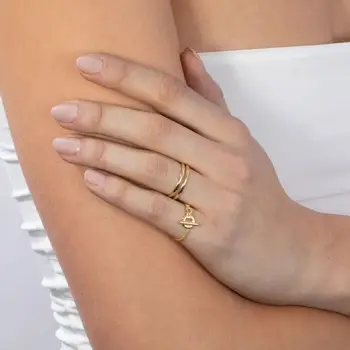 2020. aasta uus naiste sõrme ehted kulla värvi Lülitab pannal kujuline keti US suurus 6 7 8