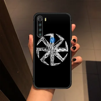 Slaavi Viking sümbol Kolovrat Telefoni Puhul XIAOMI Redmi Lisa 5 7 8 T 9 6A 7A 8A 9S K 20 30 Pro black Tagasi Trend Etui 3D Kest