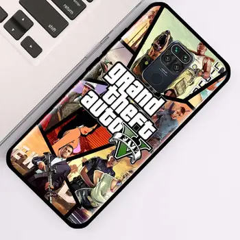 Silikoon Puhul Xiaomi Redmi Lisa 9 9S 8 Pro 8T 7 Redmi 8 8 A 7 7A 9 9A 9C 6 6A tagakaas Funda Gta 5 Grand Theft Auto V Coque
