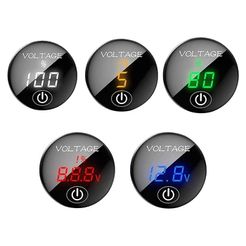 SM 5-48V Digitaalne Paneel Voltmeeter LED-Ekraan, Pinge Meetri Patarei Tester Touch Lüliti Auto, Auto, Mootorratas