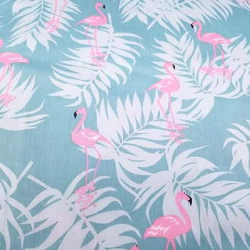 Erinevad Värvid Flamingo Trükkimine Puuvillane Twill Kangast Segast Õmblemine Quilting DIY Käsitöö Puuvill Käsitöö Riide Materjal Riie