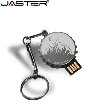 JASTER Mini metallist USB flash drive 4G 8G 16GB 32GB 64GB 128G Muuda Pen Drive USB Memory Stick U disk kingitus Custom logo