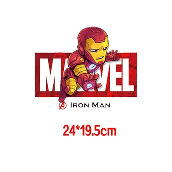 Marvel Spiderman Iron Man Karikatuurid, Thermal Kleepsud Riided DIY soojusülekande Lapsed Plaastrid Raud Üleandmise Laste Plaastrid