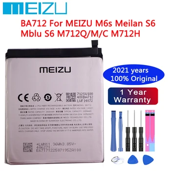 2021 aastat Meizu Originaal 3000mAh BA712 Aku MEIZU M6s Meilan S6 Mblu S6 M712Q/M/C M712H Mobiiltelefonide Akud