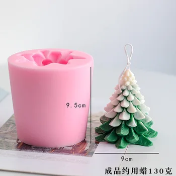 Jõulupuu Küünal Hallituse Silikoon Hallituse Küünla valmistamiseks DIY Lõhnav küünal Jõulud Kodu Kaunistamiseks jõulukinke
