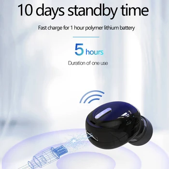 Mini Traadita Bluetooth-5.0 Kõrvaklapid Kõrva Sport koos Mic-Vabad Peakomplekt Earbuds Kõigile Telefon Samsung Huawei Kõrvaklapid