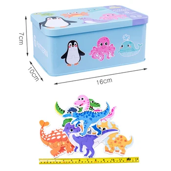 Laps on Puidust Loomade mereloomad Auto Muster Puzzle Vanema-lapse Interaktiivne Koomiks Muster Mänguasjad Kid Intellektuaalse Hariduse Mänguasi