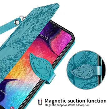 3D Puu Nahast Flip Case For Samsung Galaxy A51 A71A21S A10 A20 S A30 A40 A50 A70 A80 A90 M51 M10S M40S Rahakoti, Telefoni Juhul