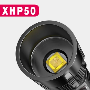 SUPER Ere Võimas XHP50 Led Taskulamp 1200 Luumenit Taskulambi Valguse Lamp, Usb Laetav, Veekindel Lamp Jahindus, Telkimine