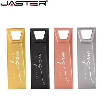 JASTER usb flash-USB 2.0 Metallist pendrive personalizado memoria usb 004GB 008GB 016GB 032GB 064GB 128GB usb flash drive armas