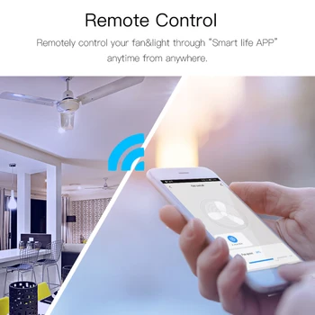 UUS WiFi + RF433 Smart Lae Ventilaator Lüliti Tuya/Smart Elu App 2/3 Viis Juhtmeta Kaugjuhtimispult,ühildub Alexa Google Kodu