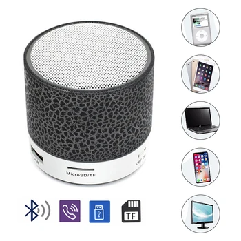 Mini Juhtmevaba Kaasaskantav Bluetooth-Kõlarid Crack-LED USB-MP3 Stereo Heli Kõlar Arvuti, Mobiiltelefoni Nr Raadio FM-Fuction