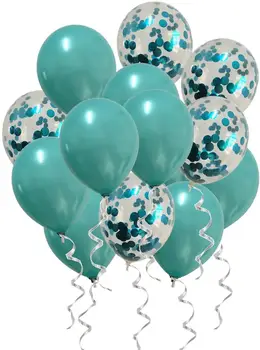 10tk Roheline Õhupallid Konfetit õhupallid Set Mint Roheline ballon Sünnipäeva decor Pool Pulm Teenetemärgi Pulma-Aastapäeva globals