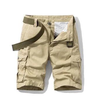 2020. aasta Suvel Meeste Kottis Mitme Tasku Sõjalise Kauba lühikesed Püksid Meeste Puuvillased Khaki Mens Tactical Püksid Lühikesed Püksid 28-38 Nr Turvavöö