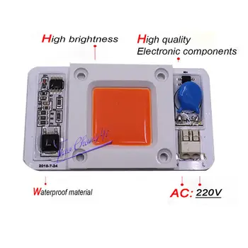 Uus 50W Driverless Solderless LED Kiip Integreeritud Smart IC DIY R G B W Täieliku Spektri roosa whtie 110VAC 220VAC
