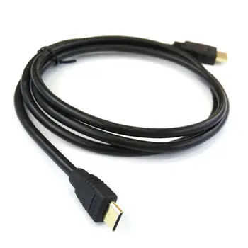 4K 1,5 M Must Micro HDMI-ühilduva HDMI-ühilduv Kaabel Vaarika Pi-4 Mudel B Mudel B Micro Adapter Kaabel