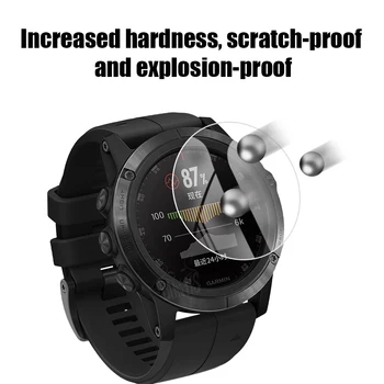 Garmin fenix 5 5S 5X Karastatud Klaasist Ekraan Kaitsja Eest Garmin fenix 5 5S 5X Smart Watch Anti-Scratch Läbipaistev Kile