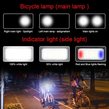Jalgratta Kerge Laadimine USB LED MTB Ees Lamp Esitulede Veekindel Bike Esitulede Taskulamp, nagu Power Bank Jalgrattasõit Tarvikud