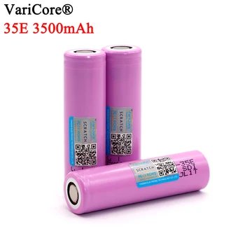 6-40PCS VariCore 35E originaal 18650 lithium power 3500mAh aku 3.7 v, 25A suure võimsusega INR18650 35E Adapter power tools