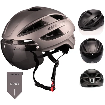 GUB CJD Jalgrattasõit Kiiver koos LED Ohutu Valguse Tee Mountain Bike Helmet MTB Ratas Kaitseprillid, Kiiver Taillight Sport Ohutu Kork