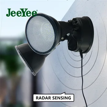 JeeYee Brändi 80 LED Päikese Valgus Seina Lamp Väljas Liikumisandur Aed Kerge Veekindel Päikeseenergia Infrapuna Andur Tänava Lamp