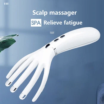Pea Massager Lõõgastuda Anti-Stress Peanaha Massaaž Machine Heating Vibratsiooni Reha USB Elektrilised Peanaha Massager Pea Leevendada Fatigu