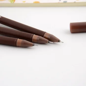 50TK Cartoon Loominguline Armas Ball Pen Cartoon Realistlik Kaka Väljend Modelleerimine Ball Pen Geeli Pliiats Must Kirjatarvete