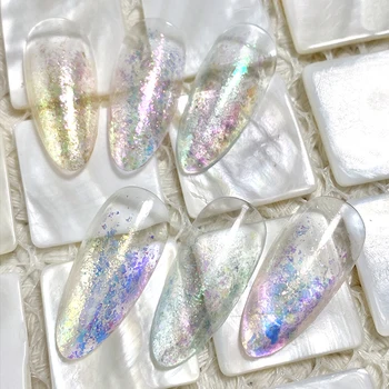 Phantom super flash-polariseeritud küünelakk liimi teenetemärgi Opaal pulber thin ice crystal edellow pulber tarvikud