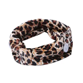 Naiste Vintage Leopard Peapael nööpidega Mask Omanik Non-Slip Lai Sweatband