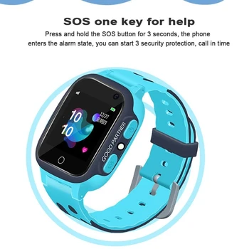 Topsking S16 Lapsed Smart Watch 1.44 tolline Puutetundlik SOS Veekindel Positsioneerimine Super-pikk Ooterežiimis Laste Vaata Telefoni