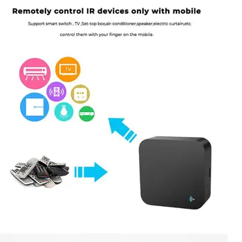 Smart WIFI IR Remote Control + Temperatuur & Õhuniiskus Andur Infrapuna pult TV DVD AUD AC&Alexa Google Kodu