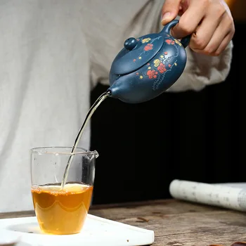Yixing Teekann, Keraamiline Käsitöö Lilla Savi Xi Shi Potid Kung Fu Veekeetja Sobiks Piima Oolong Tee Puer Handpainted Teaware
