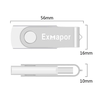 Exmapor USB Flash Drive 4GB 20 Pakk USB 2.0 Thumb Drives, 8 GB Mälu 2GB Pulgad 1GB Hüpata Sõita Lahtiselt Pöörlev 20 Tükki Zip Drive