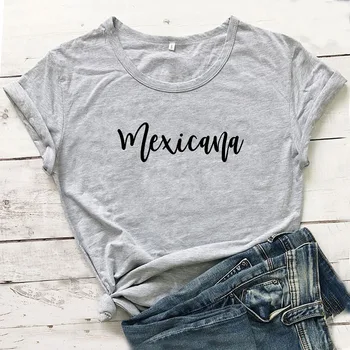 Mexicana Latina Naljakas T-Särk Naiste Top Puuvillased Lühikesed Varrukad Tshirt Naiste T-särgid Must Tee Särk Femme O-kaeluse Camiseta Mujer