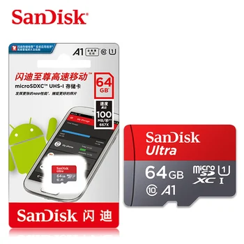 Originaal SanDisk Micro SD Card 256GB 128GB 32GB 64GB 16GB Ultra Class 10 Mälukaart Flash Mälukaardid microSD mini kaart Telefoni